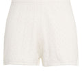 Pointelle knit shorts