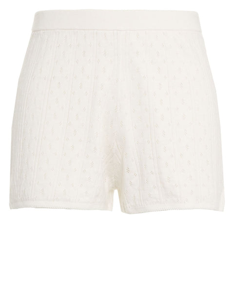 Shorts in maglia pointelle