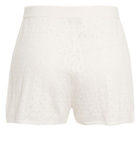 Shorts in maglia pointelle