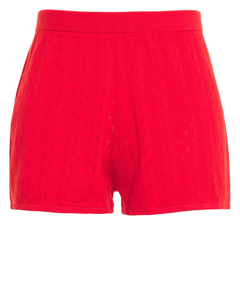 Shorts in maglia pointelle