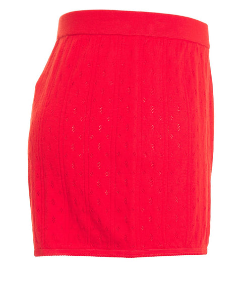 Shorts in maglia pointelle