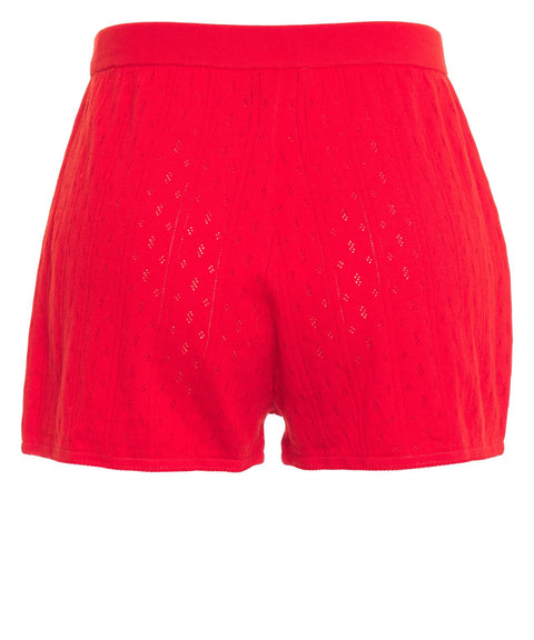 Shorts in maglia pointelle