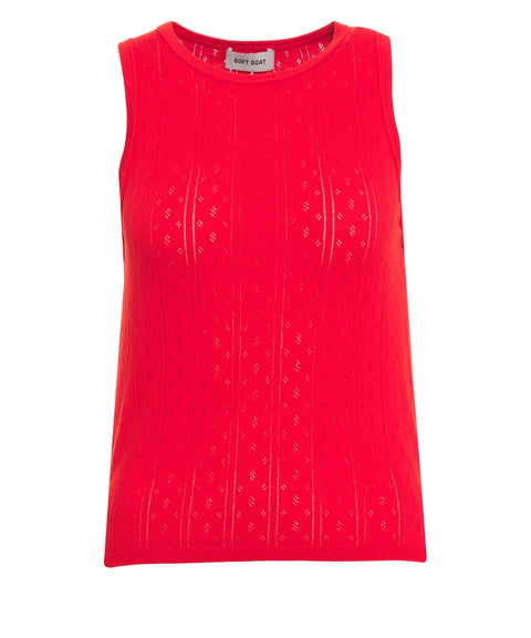 Top in maglia pointelle