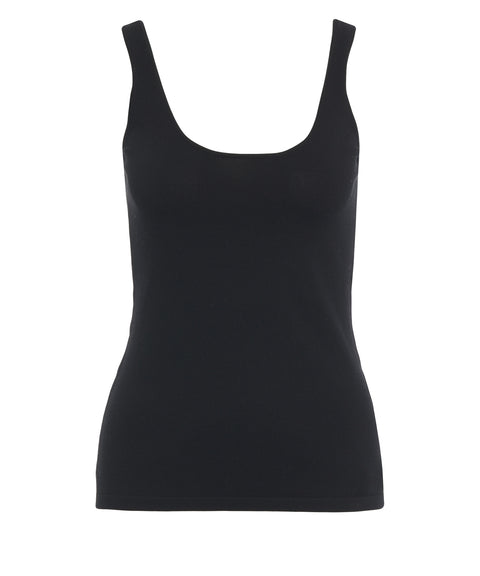 Canotta in cotone e seta