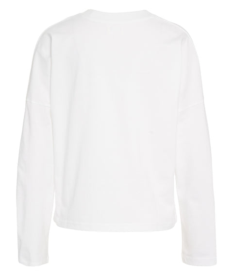 Langarmshirt mit Logostickerei