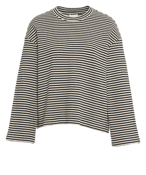 Gestreifter Strickpullover