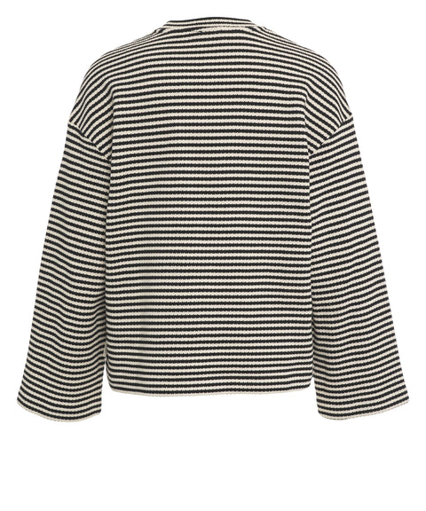 Gestreifter Strickpullover