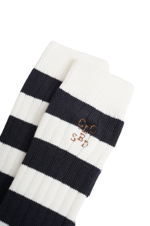 Socken mit Streifenmuster