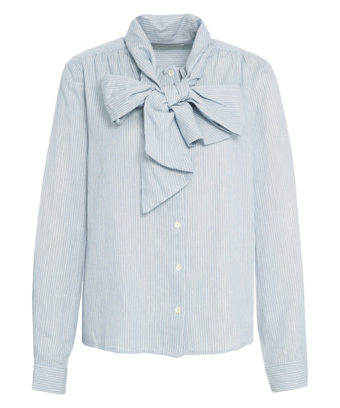 Blusa con collo a fiocco 'Dalia'