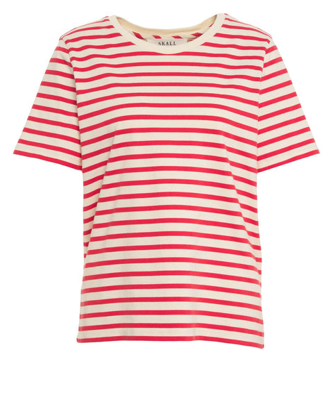 Gestreiftes T-Shirt 'Marron'