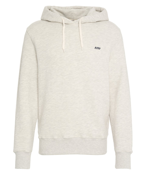 Felpa con cappuccio e ricamo logo