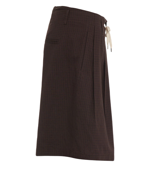 Bermudahose aus Leinenmischung