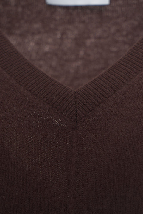 Maglione in lana con scollo a V