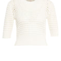Lochstrick Pullover