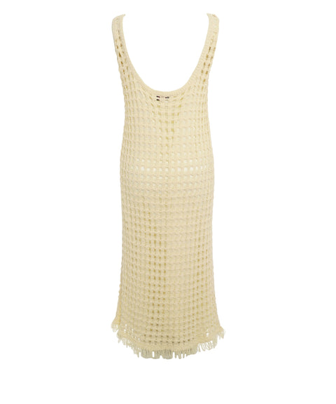 Abito maxi in maglia crochet