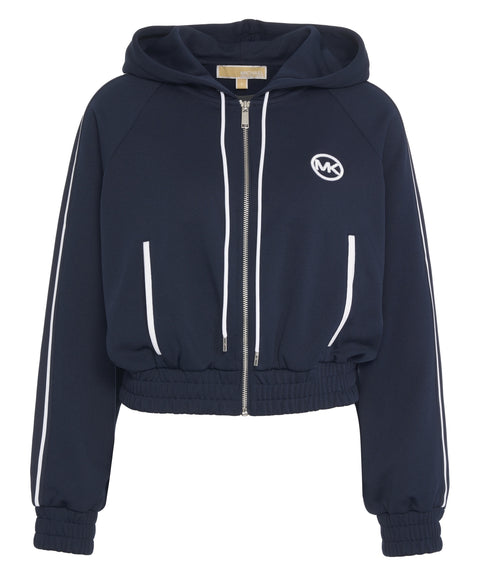 Hoodie mit Logodetail