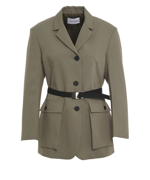 Blazer con cintura in vita