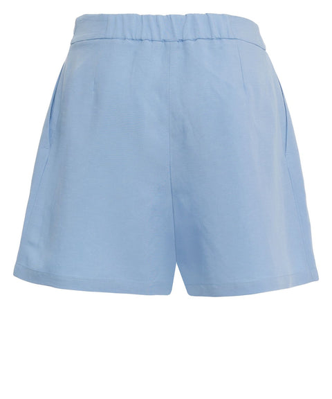 Shorts aus Leinengemisch