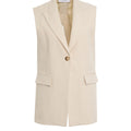 Gilet in misto lino