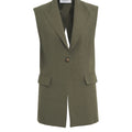 Gilet in misto lino