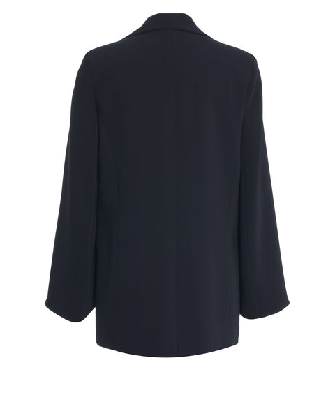 Blazer con collo a scialle