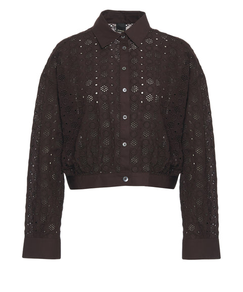 Blusa con ricamo sangallo