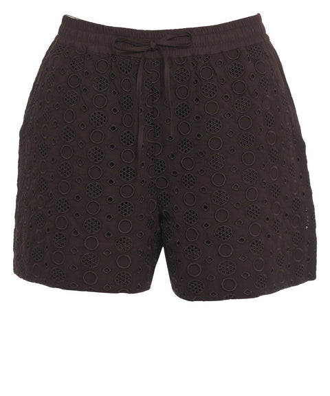 Shorts mit Lochstickerei 'Liz'
