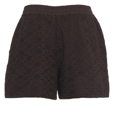 Shorts mit Lochstickerei 'Liz'