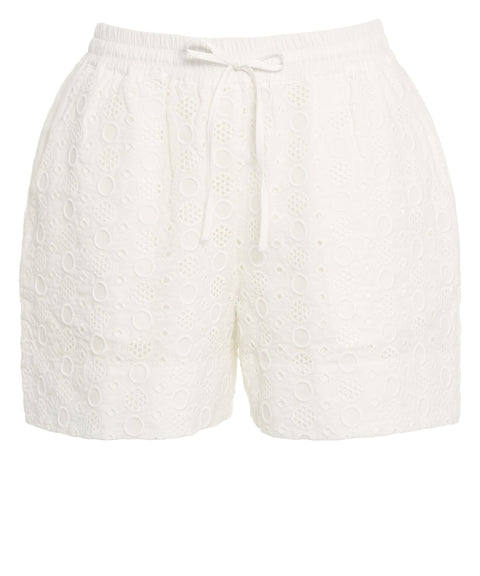 Shorts mit Lochstickerei 'Liz'
