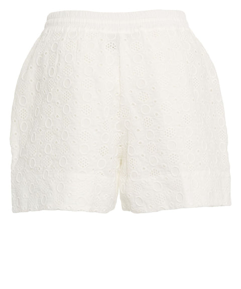 Shorts mit Lochstickerei 'Liz'