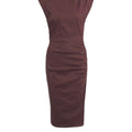 Abito midi in misto lino 'Alissa'
