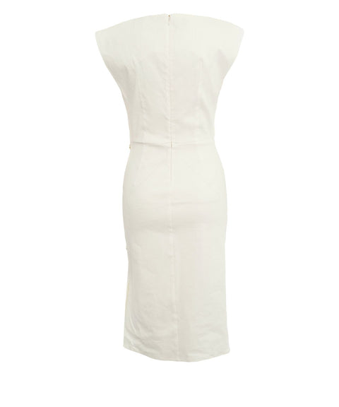 Abito midi in misto lino 'Alissa'