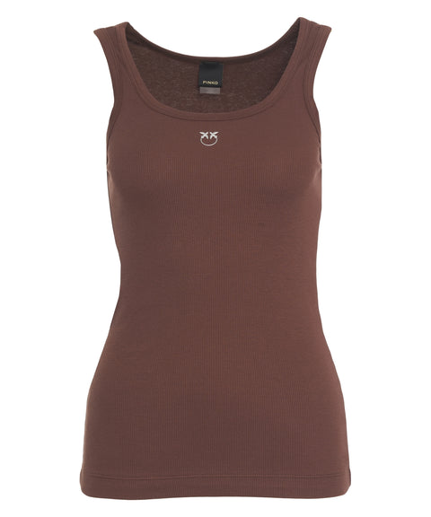 Tank top with logo detail