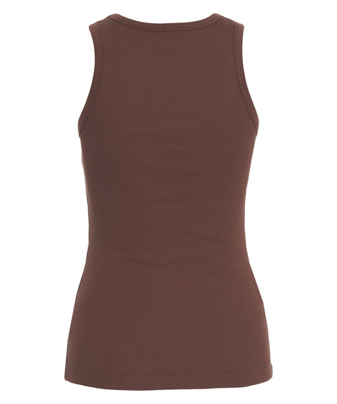 Tank top with logo detail