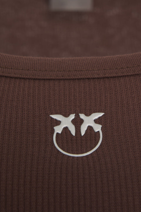 Tank top with logo detail