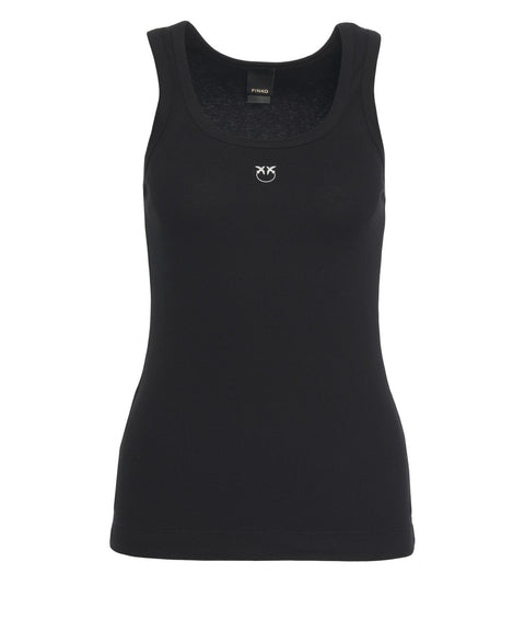 Tanktop mit Logodetail
