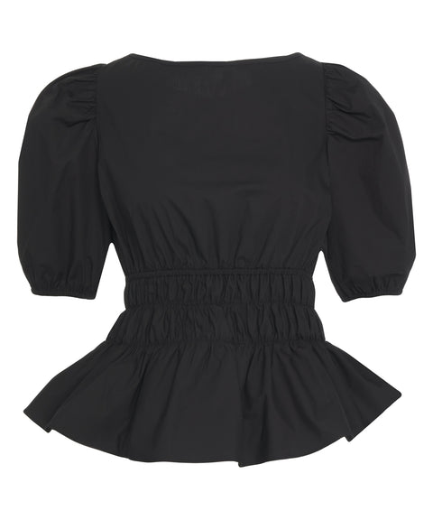 Blusa con maniche a sbuffo