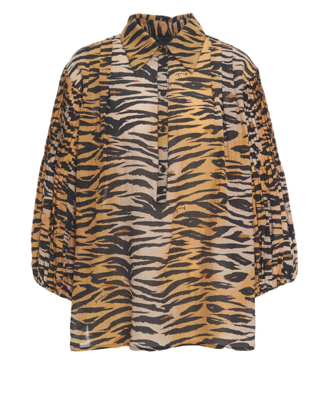 Bluse mit Animal-Print 'Darcey'