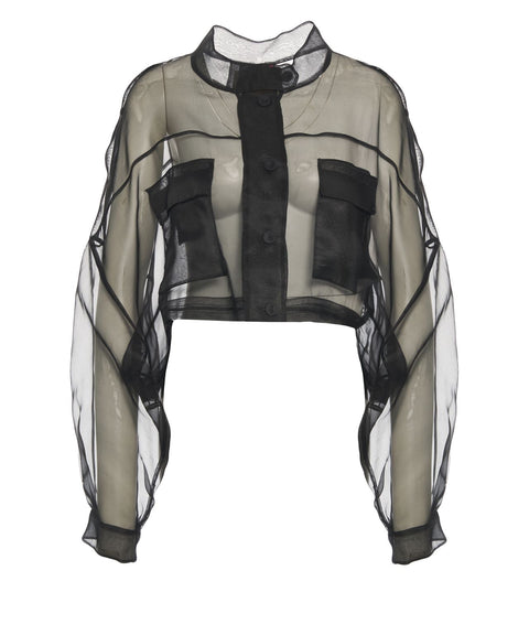 Giacca in organza di seta 'Longan'