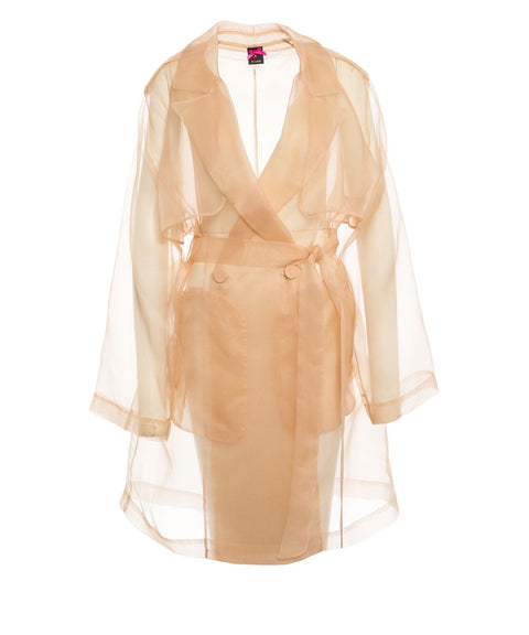 Trenchcoat aus Seidenorganza 'Cocco'