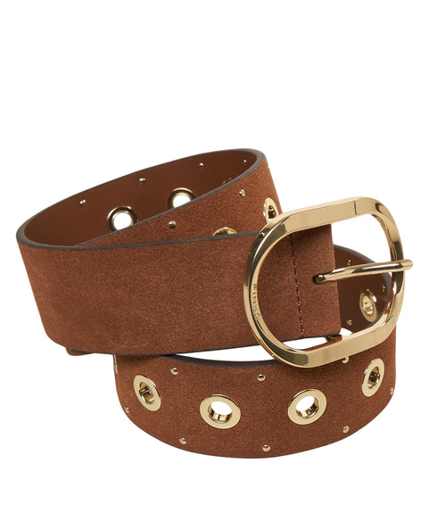 Cintura in pelle scamosciata