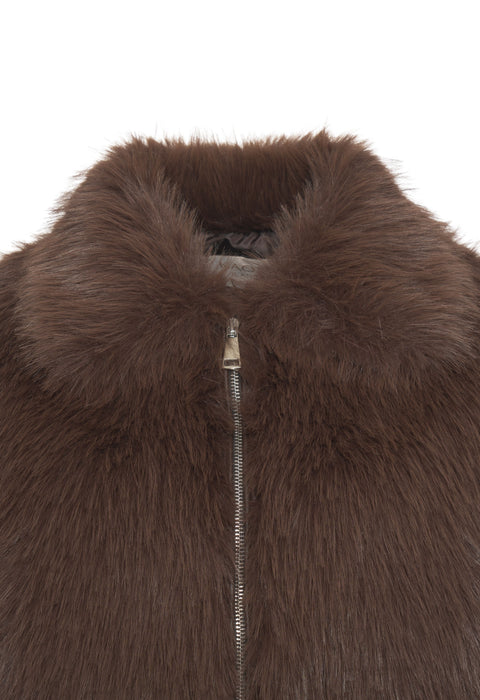 Jacke aus Kunstfell