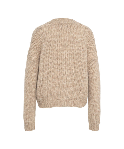 Cardigan in maglia con scollo a V