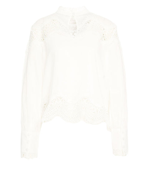 Bluse mit Spitzendetails 'Tria'