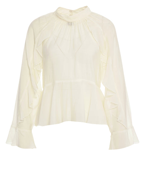 Blusa con ruches 'Naje'