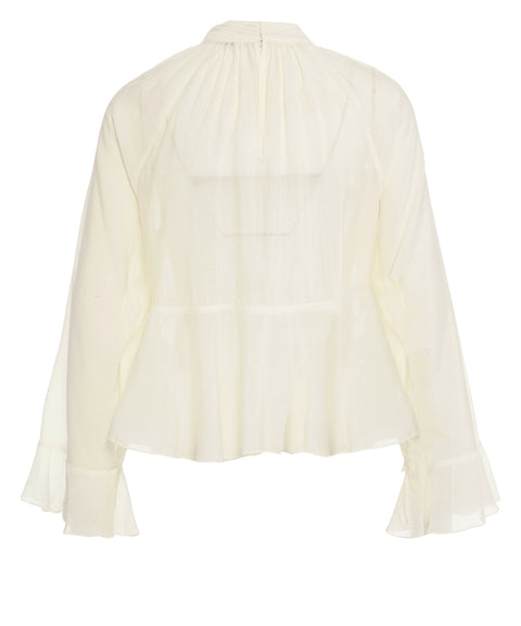 Blusa con ruches 'Naje'