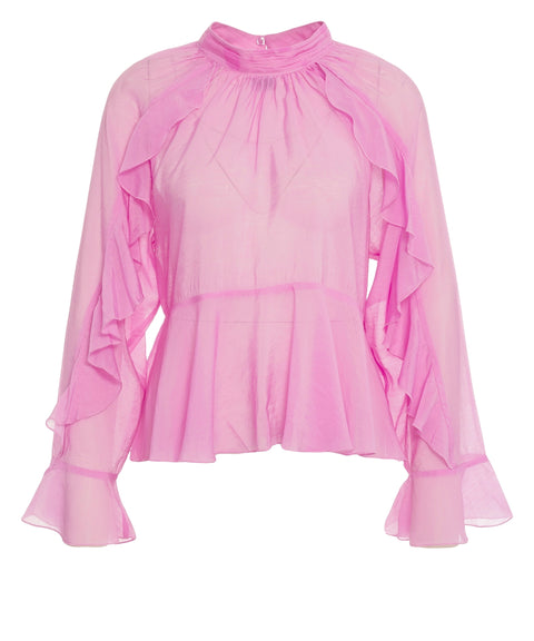 Blusa con ruches 'Naje'