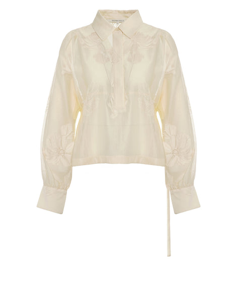 Blusa con ricamo floreale 'Vira'