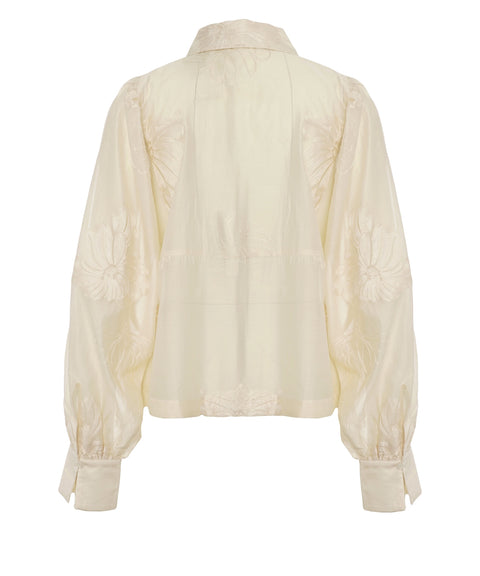 Blusa con ricamo floreale 'Vira'