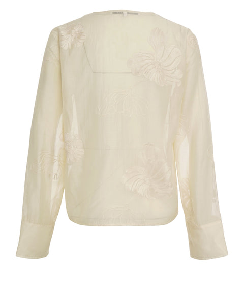 Blusa con ricamo floreale 'Vira'